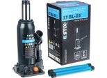 Martinetto Idraulico A Bottiglia Stix BL-03, Portata 3000 Kg, Altezza: 195 - 390 Mm