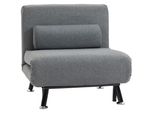 Aiorber Divano Letto Poltrona Pieghevole Poltrona 3 In 1 Con Funzione Letto Schienale Regolabile Grigio Scuro
