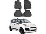 2009-2016 Citroen C3 Picasso Tappetini Tpe Nero 4 Pz