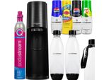 Sodastream Terra Black, Macchina Per Acqua Frizzante + 2 Bottiglie + 4 Sciroppi