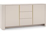 Credenza, Cashmere, 168 X 39 X 84 Cm | Mobile Moderno Con Bordi Arrotondati
