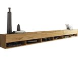Minio Go For It, Mobile Tv "Anne"", 300 Cm, Con Illuminazione Led, Colore Rovere Wotan"
