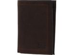 H.I.S Pelle Portafoglio Wallet Brown Marrone