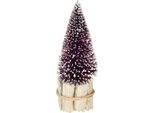 Decorazione Per Albero Di Natale Con Base In Legno Albero Di Natale Artificiale, 3 Pezzi