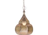 Lampada Orientale A Sospensione Ilham Argento - 40Cm