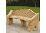 Casa Padrino Panca Da Giardino Barocca In Cemento Beige 196 Cm - Mobili Da Giardino E Patio Barocchi