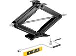 Succebuy Set Di 2 Martinetti A Forbice Per Camper, Portata 2268 Kg, Altezza Di Sollevamento 103-595 Mm