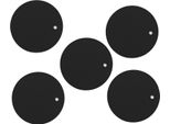 5Pcs Silicone Sottopentola Tappetini Rotondo Multiuso Resistente Al Calore Antiscivolo Fiasco Pentola Titolare Per Piatti Caldi Nero