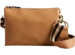Ted Baker Pelle Borsa A Tracolla Borsa A Tracolla Darceyy Branded Webbing Leather Crossbody Bag Taupe Marrone Chiaro