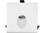 Luky - Luce Da Incasso Segnapasso Led Beneito & Faure - 2W, Luce Calda 3200K, 65° - Faretto Da Incasso Quadrato Bianco