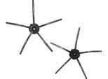 2Pcs Spazzola Laterale Accessorio Di Ricambio Per Xiaomi Roborock S6 S5 E35 E2 Robot Spazzino Nero