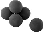Set Di 6 Pietre In Ceramica - Ciottoli Decorativi Per Camino - 12,7 Cm Nero