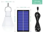 Lampadina Solare 130LM Portatile Alimentata Ad Energia Solare Led Luce Di Lampadina Per L'escursionismo Pesca Campeggio Tenda Illuminazione