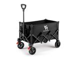 Qunature Carrello Da Campeggio Pieghevole Carrello Da Campeggio Pieghevole Carrello Da Giardino 120KG, Nero