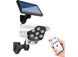 Luce Solare Del Sensore Di Movimento All'aperto Finta Telecamera Di Sicurezza Lampada Da Parete Solare Lampada Da Giardino 3 Modalità Di Illuminazione IP65 Resistente All'acqua Per Portico Giardino Patio Vialetto