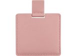 Inf Specchietto Cosmetico Portatile In Acciaio Inox Con Custodia In Pu Rosa