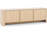 Mobile Tv, Rovere Di Vicenza, 168 X 39 X 52 Cm | Mobile Moderno Con Bordi Arrotondati