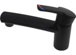 Miscelatore Monocomando Como Compact Camper Caravan Campeggio Barca + Interruttore Nero