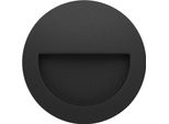 Beneito & Faure - Luce Da Incasso Segnapasso Led Mis R Wall 3W - Segnapasso Da Parete Rotondo IP65 Switch 2700K/3200K/4000K - Nero