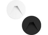 Beneito & Faure - Luce Da Incasso Segnapasso Led Pun 3W - Cct Switch 2700K/3200K/4000K - Bianco E Nero