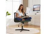 Lvhom Sedia Girevole Senza Braccioli, Sedia Da Ufficio Regolabile In Altezza Con Rivestimento In Velluto, Sedia Da Scrivania Sedia Da Computer Sedia Executive Sedia A Dondolo, Verde
