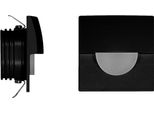 Skin - Luce Da Incasso Segnapasso Led Beneito & Faure - 2W, Luce Calda 3000K, 120° - Applique Da Incasso Quadrata Nera