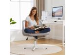 Lvhom Sedia Girevole Senza Braccioli, Sedia Da Ufficio Regolabile In Altezza Con Funzione Di Dondolo Ergonomico, Sedia Da Scrivania Sedia Da Computer Sedia Direzionale, Grigio