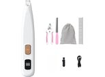 Inf Tagliaunghie Per Animali Domestici Con Display Digitale Led, Abs+Acciaio, Kit 8 Pezzi