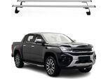 Portapacchi Per Vw Amarok 2022-2025 Argento Acciaio 2 Pezzi