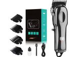 Inf Tagliacapelli Elettrico Professionale Con Display Led, Argento, Kit Da 6 Pezzi