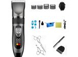 Inf Set Tagliacapelli Elettrico Con Testina In Ceramica, Display Digitale E Accessori