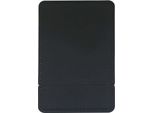 Inf Specchio Cosmetico Portatile In Pu E Acciaio Inox, Compatto E Quadrato Nero