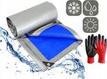 Ekspand | Pellicola Telata 10X12 M - Argento-Blu - Resistente Alle Intemperie - Protezione Uv - Forte E Durevole