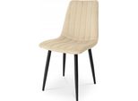 Ekspand | Sedia Imbottita LR-2023 - Beige - Design Elegante - Tessuto Di Alta Qualità - Confortevole