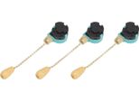 3Pcs Soffitto Luce Tirare Catena Interruttore 3 Velocità 4 Fili Ventilatore Soffitto Lampada Interruttore Per Soffitto Lampada Ventilatore Lampada A Parete Oro
