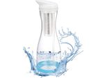 Caraffa Filtrante Per Acqua In Vetro - Caraffa Filtrante Per Acqua Da 6 Tazze - Sistema Di Filtraggio Dell'acqua Da 800L - Sistema Di Purificazione Dell'acqua