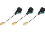 3Pcs Soffitto Luce Tirare Catena Interruttore 3 Velocità 4 Fili Ventilatore Soffitto Lampada Interruttore Per Soffitto Lampada Ventilatore Lampada A Parete Bronzo
