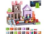 Blocchi Da Costruzione Magnetici 150 Pezzi Nel Set Castello Oscuro - Giocattoli Stem Montessori Per L'apprendimento Educativo
