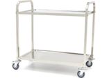 Maxima - Carrello Di Servizio Gastronomico In Acciaio Inox - 2 Ripiani