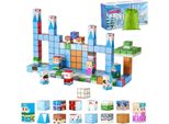 Blocchi Da Costruzione Magnetici 150 Pezzi - Set Di Castelli Glaciali - Set Di Blocchi Stem Montessori - Giocattolo Educativo - Set Di Costruzioni