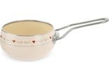 Orion | Casseruola - Casseruola Smaltata - 15 Cm - Color Crema - Design Retrò - Lavabile In Lavastoviglie - Adatto All'induzione