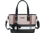 Gallantry, Borsa Grande Da Donna Con Grafica E Fiocco Decorativo, Nera