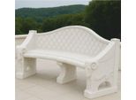 Casa Padrino Panca Da Giardino Barocca In Cemento Bianco 196 Cm - Mobili Da Giardino E Patio Barocchi