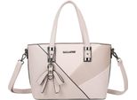 Gallantry, Borsa Da Donna Con Fiocco E Motivo Grafico, Giallo-Grigio