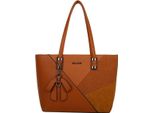 Gallantry, Shopper Da Donna Con Fiocco E Motivo Geometrico, Marrone