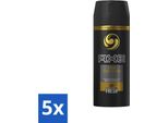 Ax – Deodorante Spray Per Il Corpo – 48 Ore Di Freschezza – Gold Temptation – 150 Ml - Confezione Risparmio - 5 Pezzi