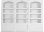 1:12 Casa Delle Bambole Accessori Mini Libreria Vetrina Scaffale Mobili Giocattolo Bianco Bianco