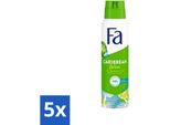 Fa Deodorante Spray Lime Squeeze 150 Ml - Confezione Risparmio - 5 Pezzi