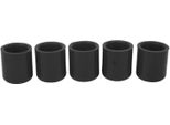 5 Pc Tubo Di Aspirazione In Silicone Tubo Fine Tappo Di Copertura 25 Mm Di Diametro Interno Universale Per Auto Nero