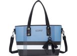Gallantry, Borsa Da Donna Cabas Con Stampa E Fiocco, Blu